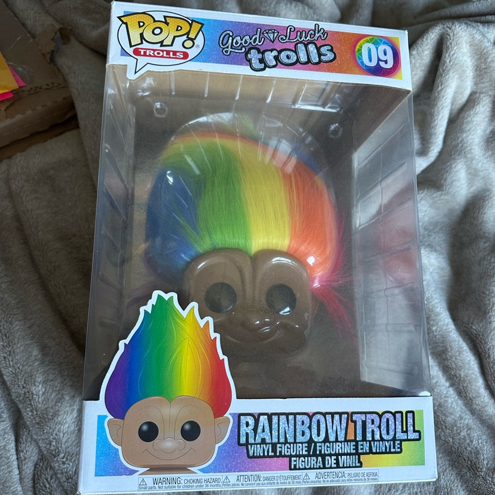Funko Pop 10” Large Rainbow Troll Doll #09